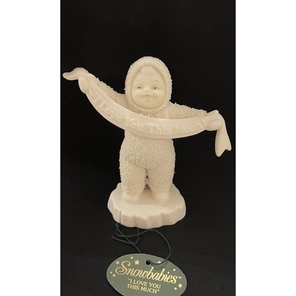 Vintage 1999 Dept 56 Snowbabies "I Love You This Much" in Original Box.